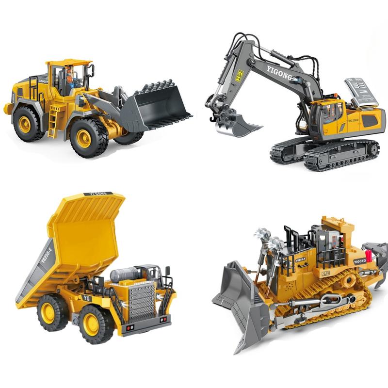 Glamgo Remote Control Car 1:20 Scale Children's Toy Excavator Remote Control Car